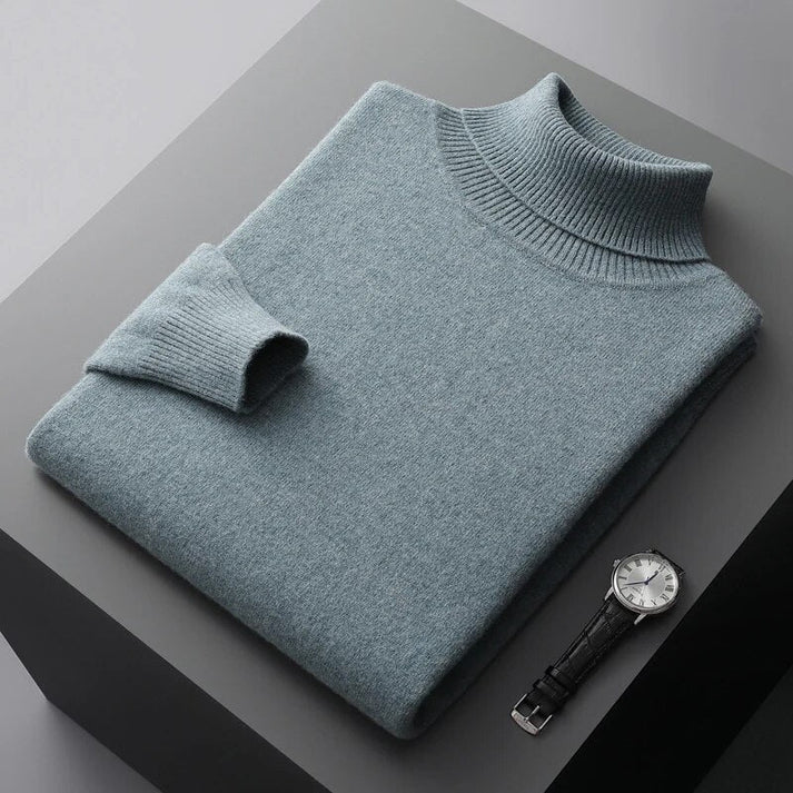 Men's Cashmere Turtleneck Sweater - High Quality