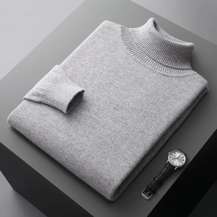 Men's Cashmere Turtleneck Sweater - High Quality