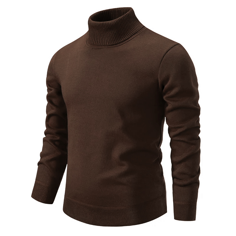 Soft High-Quality Men's Cotton Turtleneck Sweater