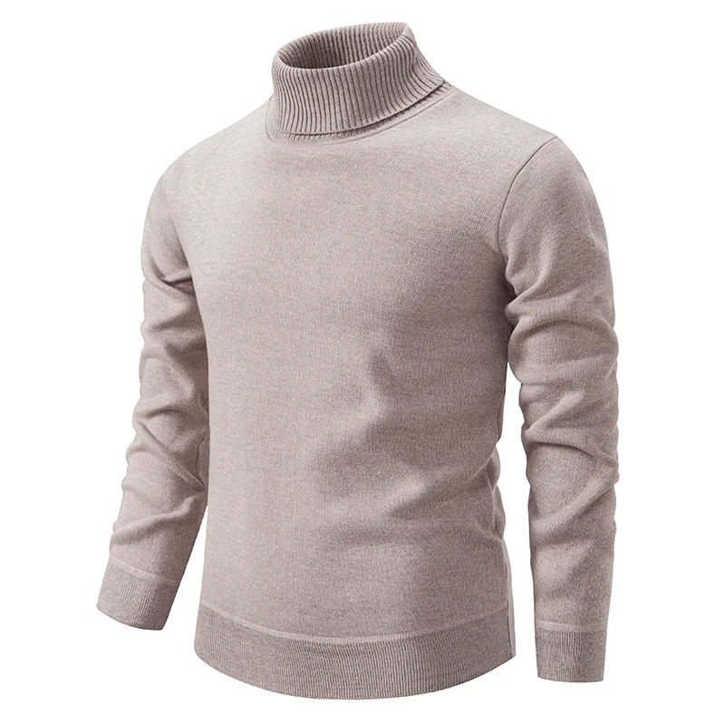 Soft High-Quality Men's Cotton Turtleneck Sweater