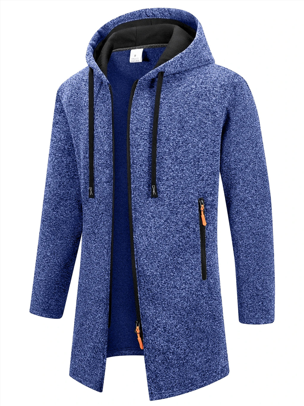 Giacca in Maglia con Cappuccio Uomo | Giacca Autunnale Invernale Casual con Cerniera