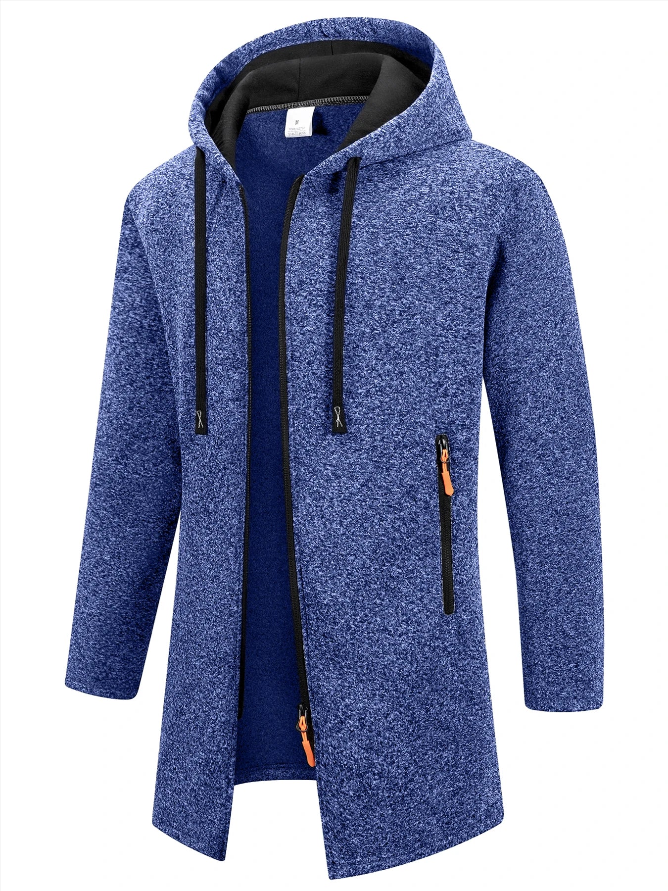 Giacca in Maglia con Cappuccio Uomo | Giacca Autunnale Invernale Casual con Cerniera