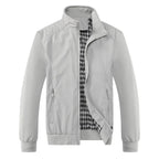 Giacca blu con zip e cappuccio | Giacca casual autunno inverno uomo