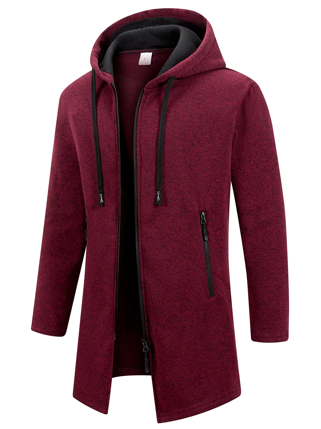 Giacca in Maglia con Cappuccio Uomo | Giacca Autunnale Invernale Casual con Cerniera