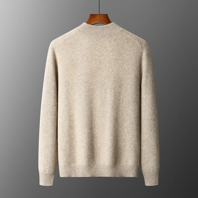 Cardigan Uomo Elegante con Zip | Maglia Invernale in Lana Morbida | Stile Casual Chic – Matteo