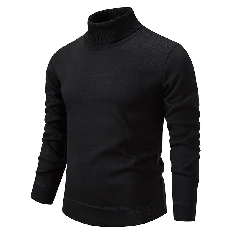 Soft High-Quality Men's Cotton Turtleneck Sweater