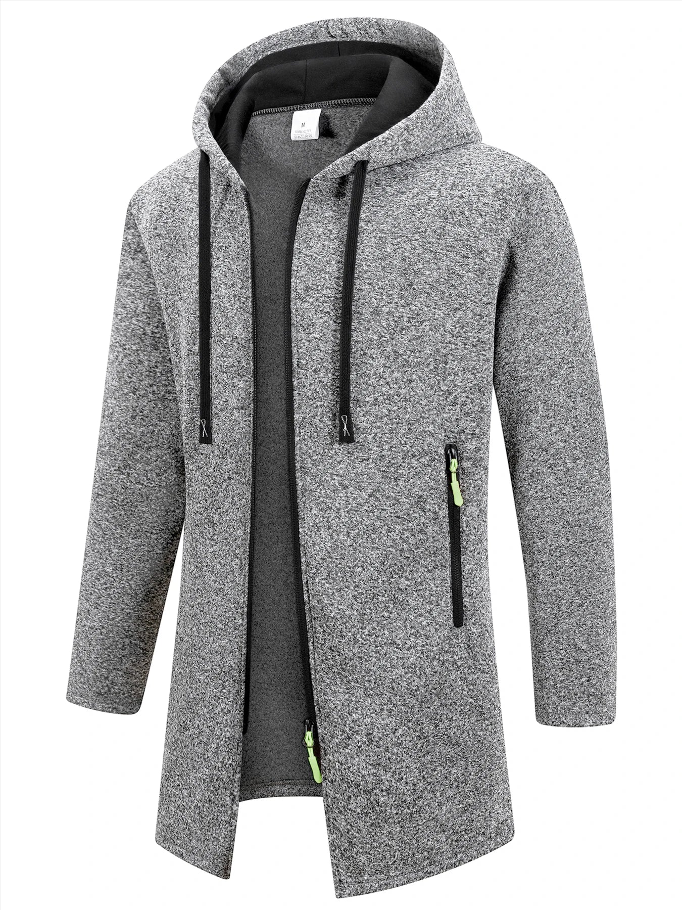 Giacca in Maglia con Cappuccio Uomo | Giacca Autunnale Invernale Casual con Cerniera