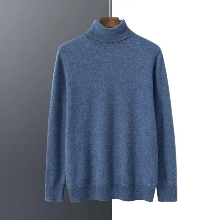 Men's Cashmere Turtleneck Sweater - High Quality