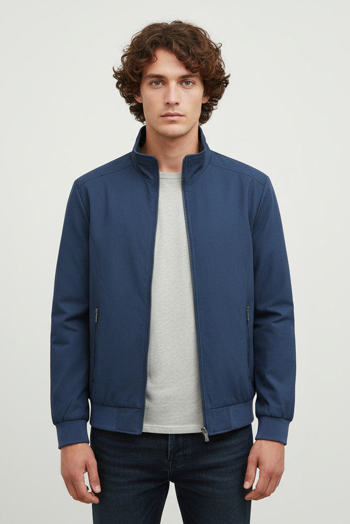 Giacca casual con zip e cappuccio | Giacca autunno inverno uomo