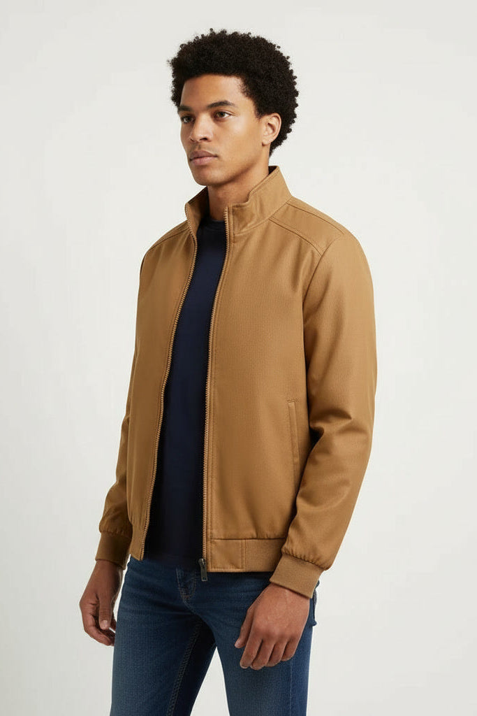 Giacca casual con zip e cappuccio | Giacca autunno inverno uomo