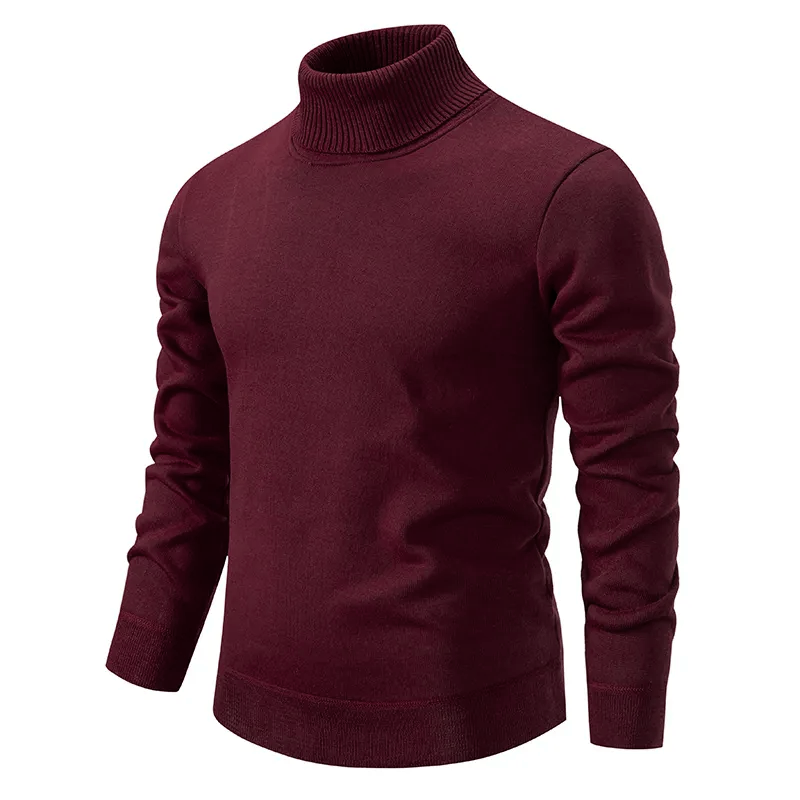 Soft High-Quality Men's Cotton Turtleneck Sweater