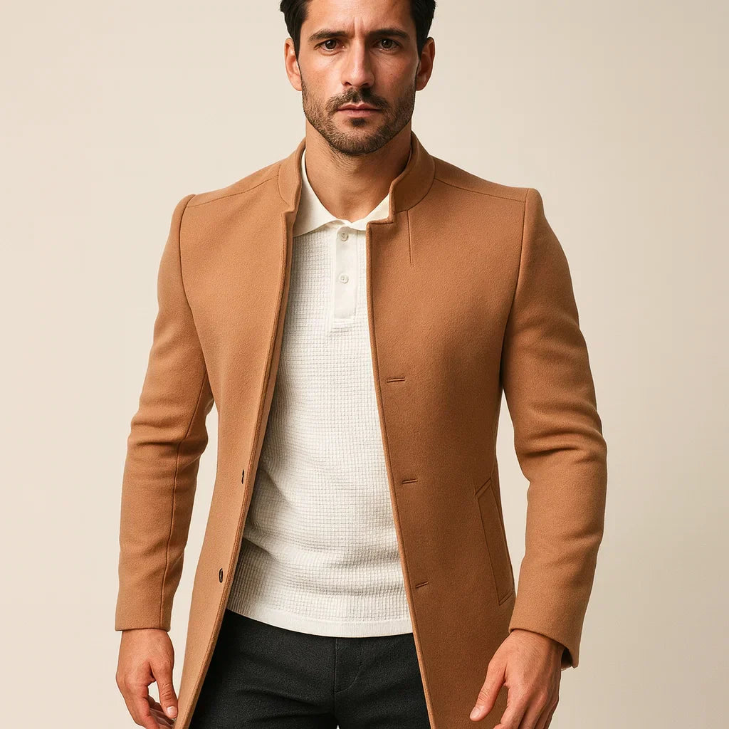 Cappotto Uomo Minimal | Chiusura con Bottoni