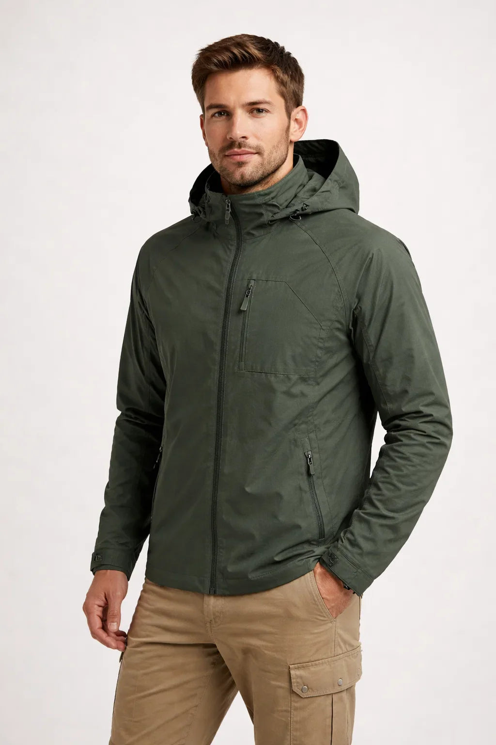 Giacca Antivento Cargo Uomo | Impermeabile e Leggera